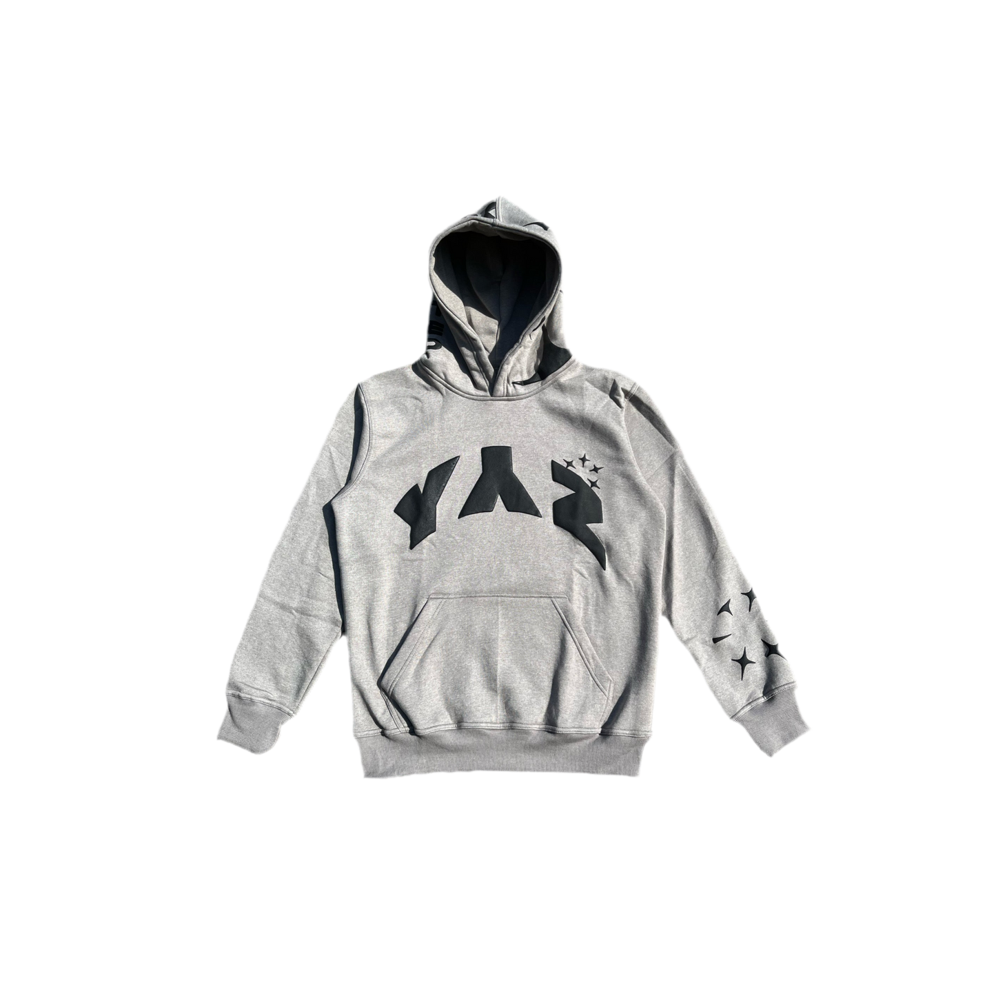 Grey Puff Hoodie