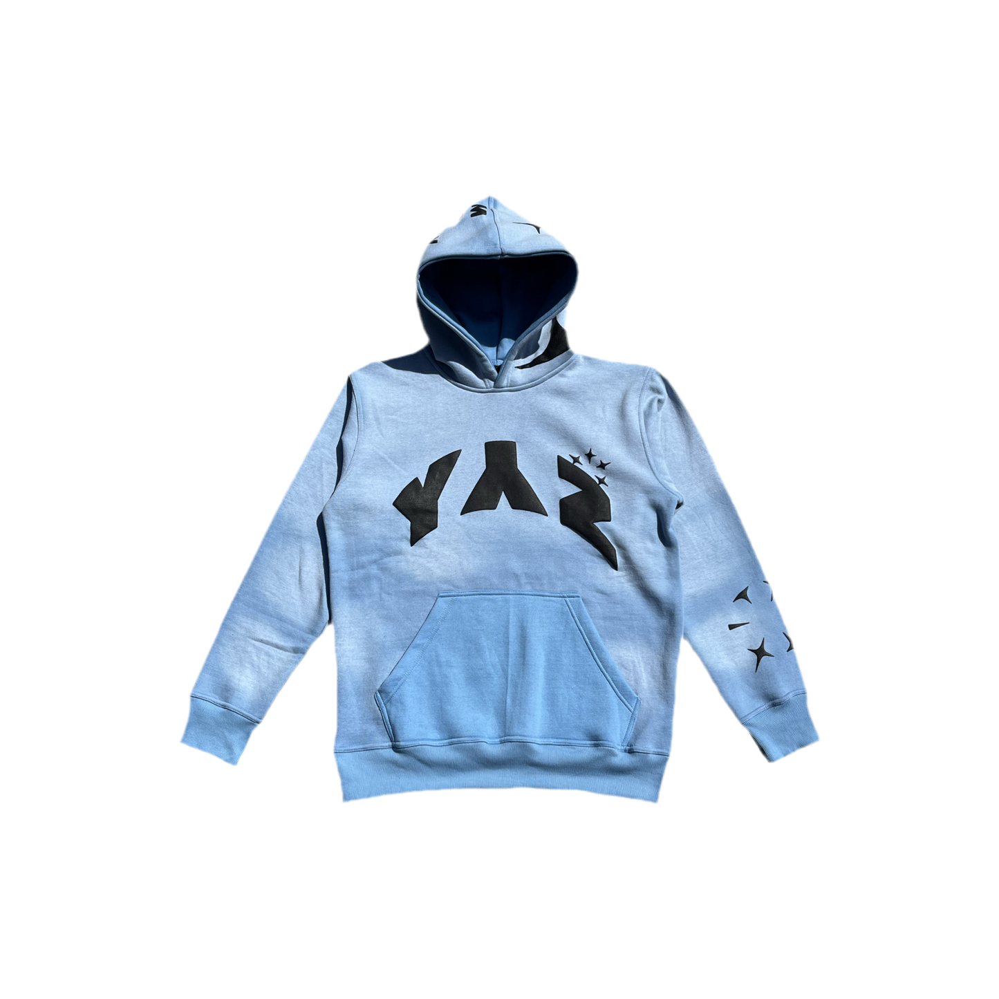 Light Blue Acid Puff Hoodie