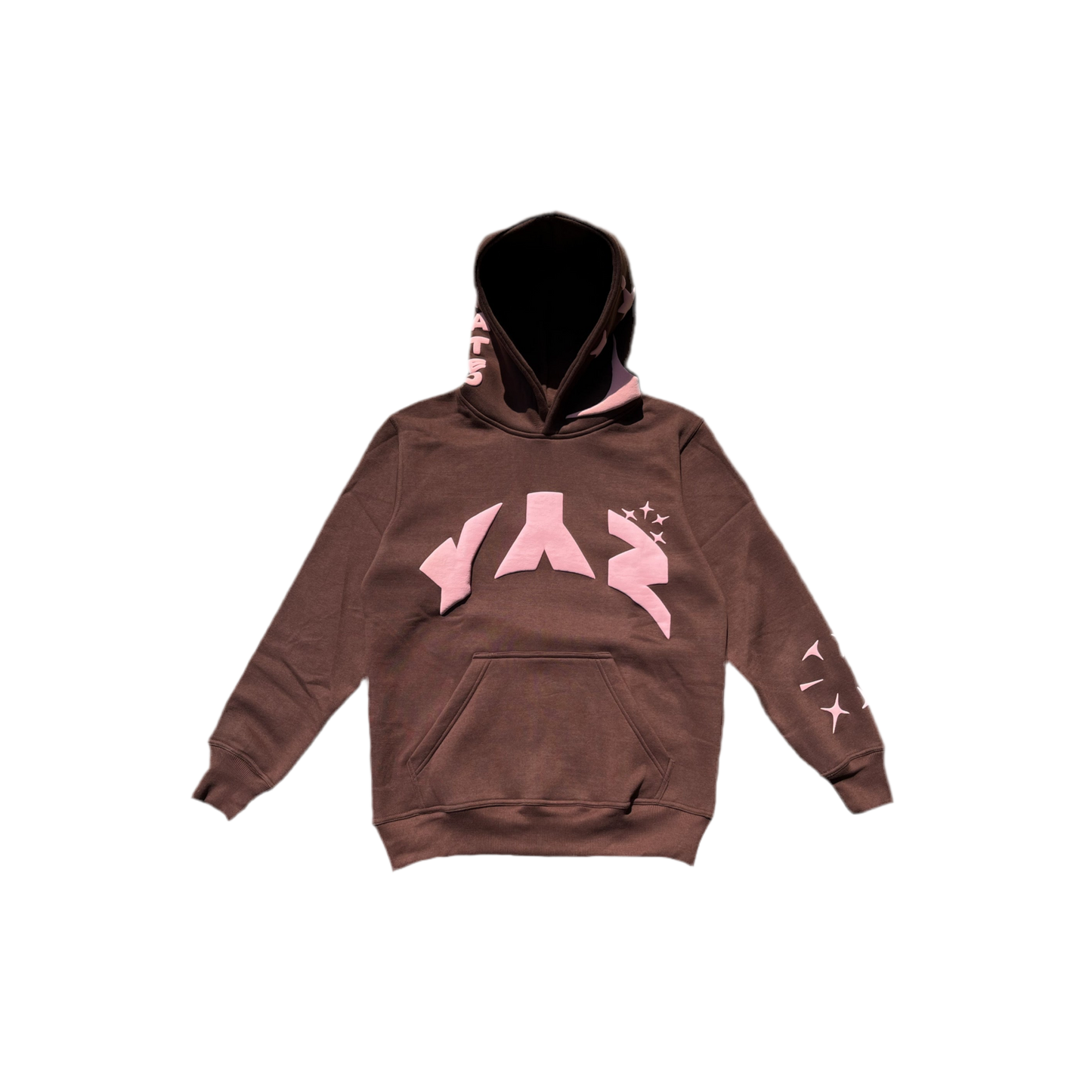 Pink/Brown Puff Hoodie